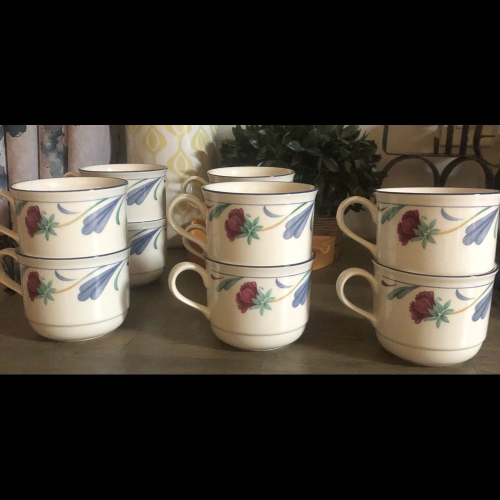 Lenox “Poppie On Blue” China Cups